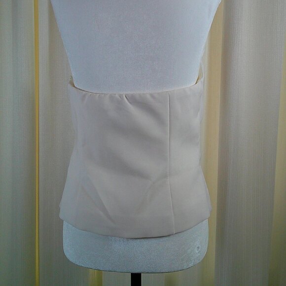 Dynamite Strapless Button Coset Top - Cream, Size M - Picture 5 of 5